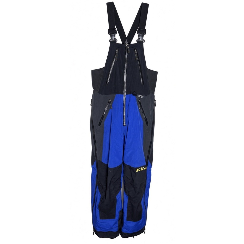 KLIM Men's Blue Medium Klimate Snowmobile Bibs Gore-Tex XCR Insulated Overalls